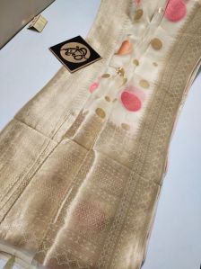 banarasi semi Georgette sarees