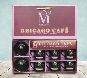 Chicago Cafe 8 Piece Tea Mug Set