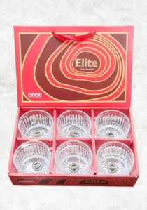 Elite 6 Piece Glass Bowl Set