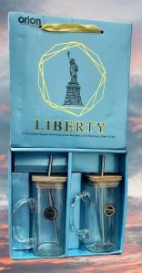 Lilberty 2 Piece Glass Sipper Set