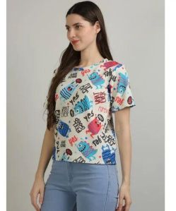 Ladies Digital Printed T-Shirt