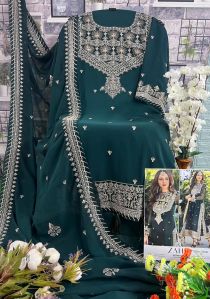 Semi-Stitched Georgette Pakistani Style Suit