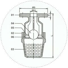 pp foot valve