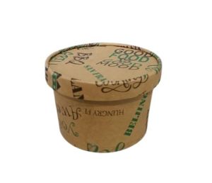 350ml Kraft Paper Round Food Container