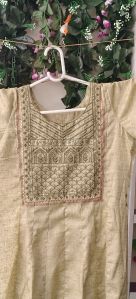 Hand Block Embroidered Kurti