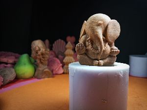 handcrafted silicone mold bal ganesha statue