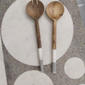 Wood resin spoon set