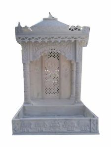 Indoor White Indian Marble Temple