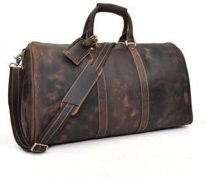 Galex International Leather Duffel Bag