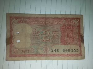 Old note two rupees