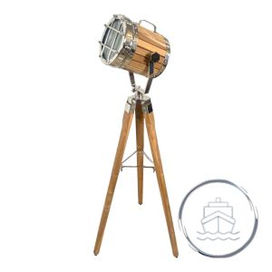 wooden standing lamp