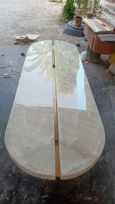 Oval Onyx Table