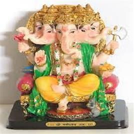 Marble Panchmukhi Shree Ganesh Statue