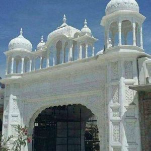 White Marble Temple Gate Construction Service