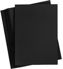 black paper sheet