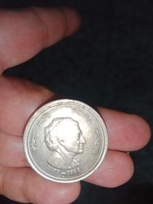 Rs 5 Indira Gandhi coin
