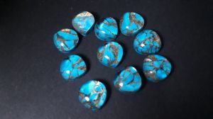 turquoise gemstones Doublets cabochons