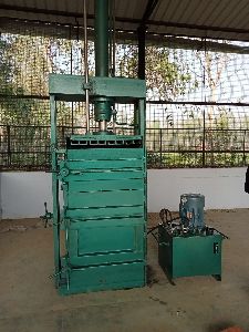 Hydraulic press bailing machine