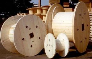 pine wood cable drum