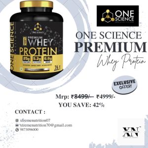 One Science premium whey protein