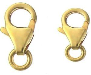 Gold Plated Sterling Silver 8mm Lobster Clasps