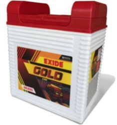 White EXIDE GOLD Battery