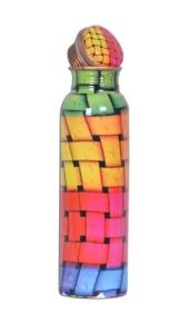 Multicolored Copper Bottle