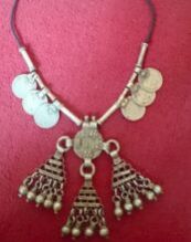 Coins pendant tribal boho necklace