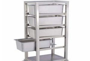 Vegetable Tray Stacking Trolley