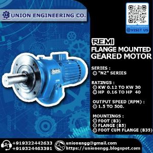 Remi Inline Helical Flange Geared Motors