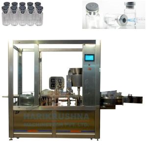 Vial Injectable Liquid Filling & Rubber Stoppering Machine