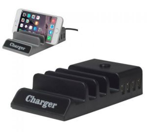 4 Port charger with Mobile Stand