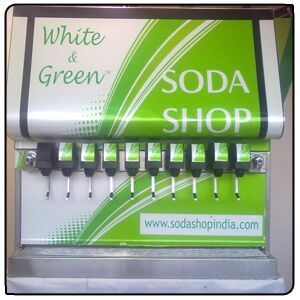 Flavored soda machine