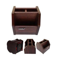 Wooden Office Pen Holder