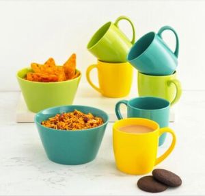Ceramic Multicolor Munch Snack Set