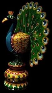 Wooden Dancing Peacock