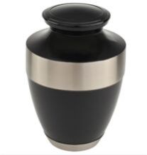 Black Cremation Urn