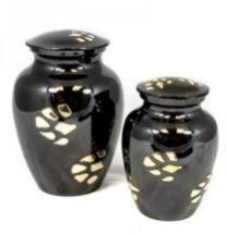 Gold Paw Print Urn