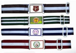 School Uniform Belt with Powder Coating Buckle