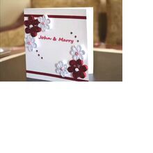 quilling paper wedding card