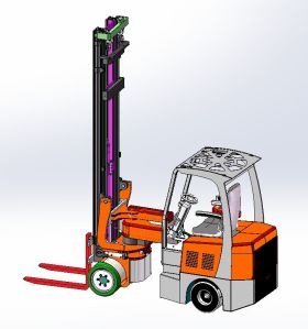 Artifulated Forklift