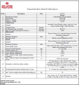 polycab solar cable