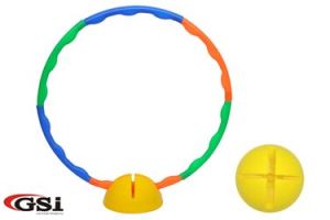 FOUR WAY SLIT BASE OR HULA HOOP STAND