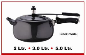 Pressure Cooker with Black Lid