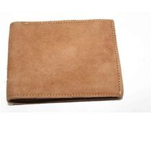 Real Genuine Suede Leather Brown color men\\\'s Wallet