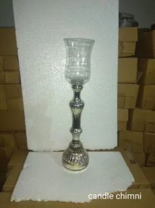 glass candle chimni