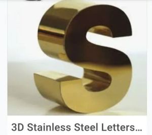 3D Stainless Steel letters