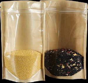 Kraft Paper Standup Zipper Pouches