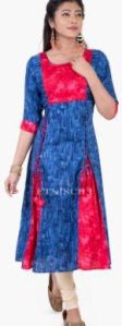 Kalidar Cotton Printed Kurti