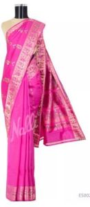 Pink Baluchari Silk Saree